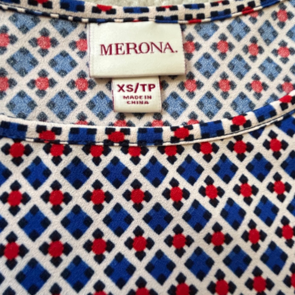 Merona Print Dress XS - Picture 8 of 13